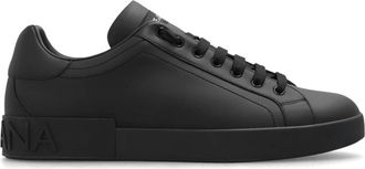 Dolce & Gabbana Portofino Sneakers - Heren - Sneakers - Zwart - 41 EU - Leer - Schoenen