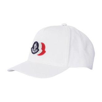 Moncler Cappello Baseball - unisex - Petten - Wit - S - Katoen - Accessoires