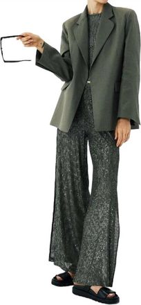 In The Mood For Love Hari Sequin Pants In Olive