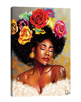iCanvas Icanvas Brown Skin Girl Harriet Wall Art By Crixtover Edwin