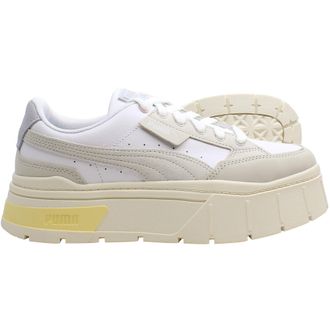 Puma Mayze Stack Luxe Womens White Trainers - Size UK 4.5