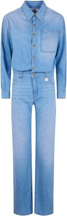 Elisabetta Franchi Overall aus Denim-Baumwolle