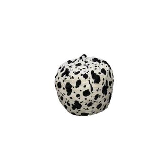 Talamo Italia Pouf Lorenza, Poltrona multiuso, Poltroncina sacco, Pouf poggiapiedi, Made in Italy, 80x80 h120 cm, Nero e Bianco, Fantasia a macchie - Talamo Italia