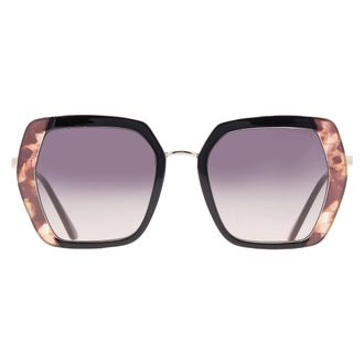 Guess Smoke Gradient Butterfly Ladies Sunglasses GF6174 01B 52