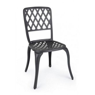 BIZZOTTO Bizzotto - Silla Exterior Aluminio Antracita Cm 44 X 46 X 89h