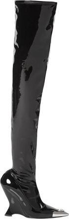 Philipp Plein Runner Sneaker - Dames - Over de knie laarzen - Zwart - 40 EU - Leer - Schoenen