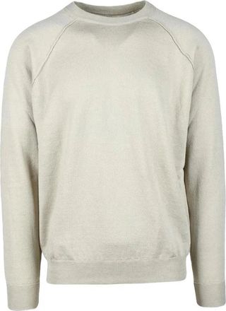Original Vintage Style Beige Linen Cotton Sweater