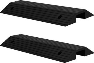 vidaXL Vidaxl - Rampas De Umbral Puente 2 Uds Goma 80x40x8 Cm