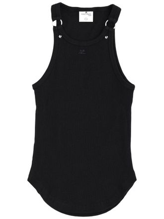 Courr&egrave;ges 90s Top With Buckles