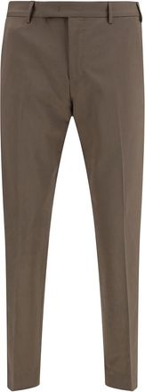 Pantaloni Torino Brown Flat Front Trousers