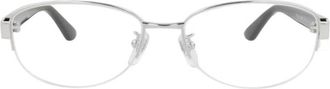 Gucci GG0859OJ Square Full Rim Metal Eyeglasses - Silver