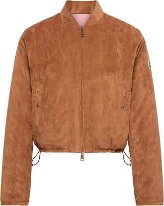 Moncler Moncler Blageon Corduroy Reversible Down Jacket, Women, Beige, Size: 00