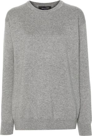 Fabiana Filippi Platinum jumper - women - Silk/Merino/Viscose/Cashmere/Polyester - 36 - Grey