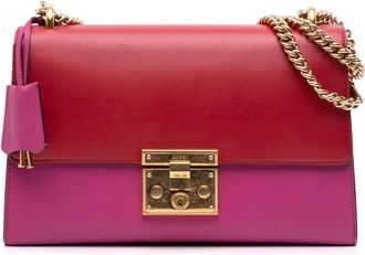 Gucci Pre-owned Cross Body Bags, female, Pink, Size: ONE SIZE Pre-owned Leather Shoulder Bag