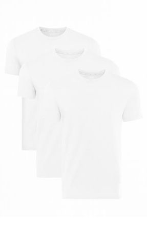 DKNY 3-Pack Stretch Cotton Crewneck T-Shirts in Bright White at Nordstrom, Size X-Large