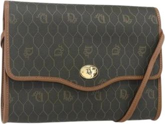 Dior Pre-owned Vintage Shoulder Bag - Dames - Vintage Schoudertas - Bruin - ONE Size - Leer - Vintage