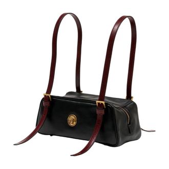 Versace Womens Leather Black Calfskin Shoulder Bag