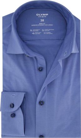 Olymp Olymp, Overhemden, Heren, Blauw, XS, Katoen, Blauw Zakelijk Overhemd Moderne Stijl
