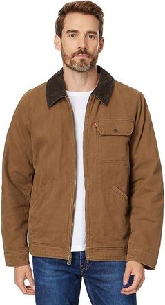 Levi's Cotton Canvas Depot Jacket Mens Jacket Brown : 2XL, Canvas/Cotton