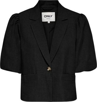 Only Only - Onllinda 2/4 Pofmouwe Korte Blazer - Dames - Jassen - Zwart - Maat: XL Zijde