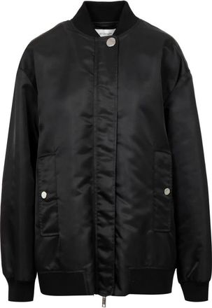 Sportmax Avenue Bomber Jacket - Dames - Bomber jackets - Zwart - XS - Katoen - Jassen