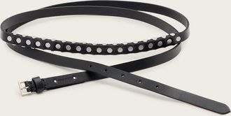AllSaints Cow Leather Tamsin Leather Studded Belt, Size: XS/S