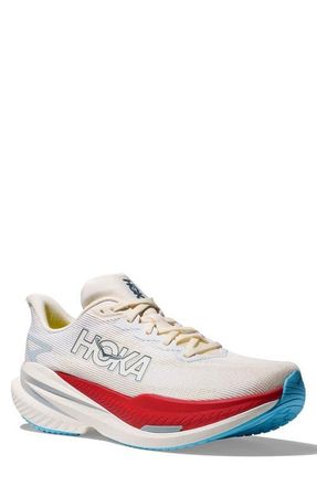 Hoka One One Mach X 3 Running Shoe in White /Alabaster at Nordstrom, Size 10.5