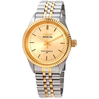 Invicta Specialty Quartz Gold Dial Two-tone Mens Watch 29382