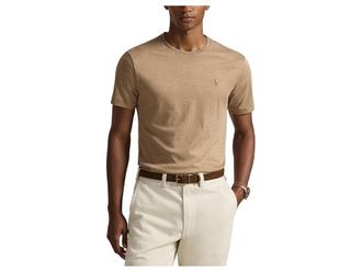 Polo Ralph Lauren Custom Slim Fit Soft Cotton T-Shirt Mens T Shirt Grey Cloud Heather : 2XL