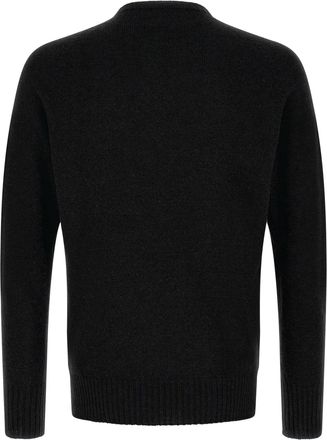 Maryya Cashmere and Virgin Wool Crew-Neck Sweater - Black