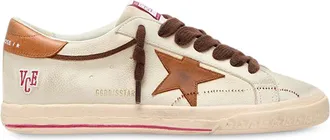 Golden Goose Vintage-Inspired Low-Top Sneakers with Distinctive Star Emblem