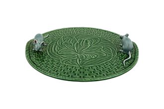 Bordallo Pinheiro Lily Cheese Tray With Mouses - Cheese Trays
