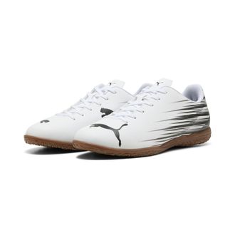 Puma Fussballschuh PUMA ATTACANTO II IT, Herren, Gr. 46,5, schwarz-weiss (puma wei&szlig;, puma schwarz), Synthetik, bedruckt, Schuhe Fussballschuh, f&uuml;r Hallen- 