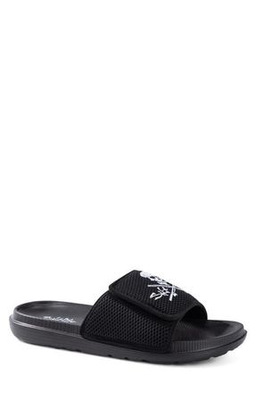 Salt Life The Reel Pool Slide Sandal in Black/black at Nordstrom, Size 10