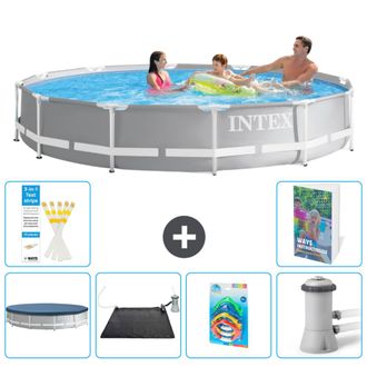 Intex Piscina Prism Frame Redonda - 366x76 Cm - 7-piezas S37