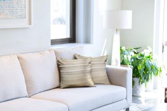 TJ Hughes Venice Jacquard Cushion Cover in Natural - TJ Hughes