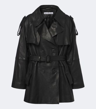 Acne Studios Leather trench coat