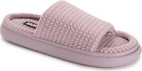 Muk Luks Marsai Faux Shearling Slipper in Dusted Lavender Knit at Nordstrom Rack, Size X-Large