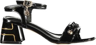 Laura Biagiotti Schoenen, Dames, Zwart, 39 EU, Sandaal met verstelbare enkelband