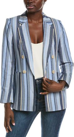 Anne Klein Sleeve Slit Stripe Blazer