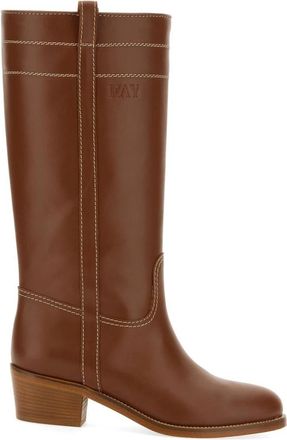 Fay Boots Bruin - Dames - Hoge Laarzen - Bruin - 39 EU - Leer - Schoenen