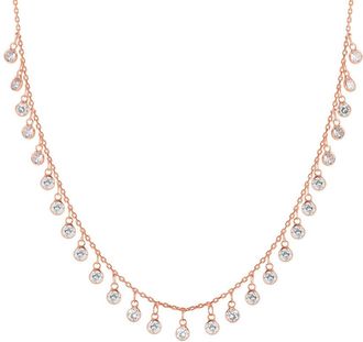 Sphera Milano 18K Over Silver Cz Layering Necklace