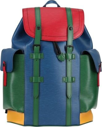 Louis Vuitton Christopher Backpack Epi Leather Multicolour Leather Backpack Bag (Pre-Owned)
