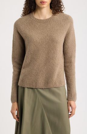 BOSS Febisana Wool and Cashmere Long Sleeve Sweater in Walnut at Nordstrom, Size Xx-Large