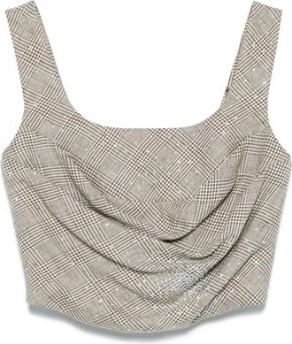 Giuseppe Di Morabito Corsetto a quadri - Toni neutri