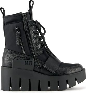United Nude Grip Combat Lo - Dames - Sleehakken - Zwart - 36 EU - Leer - Schoenen