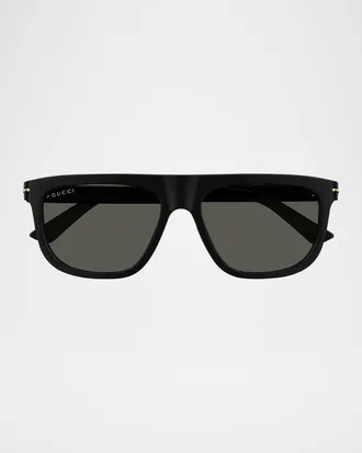 Gucci Men & apos;s GG1726SM Acetate Rectangle Sunglasses