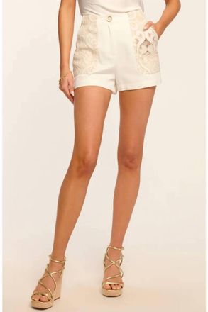 Ramy Brook Hilary Embroidered Short In White