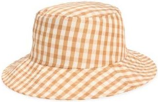 Loeffler Randall Ivy Bucket Hat in Amber Gingham at Nordstrom Rack