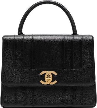 Chanel 1995 Mademoiselle handbag - women - Caviar Leather - One Size - Black